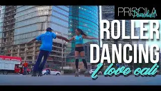 Street roller dancers in Mexico City