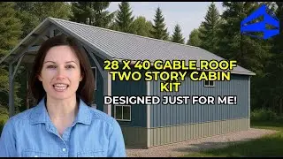 Ultimate 28x40 Gable Roof Cabin: A Dream Two-Story Kit [Build DIY]