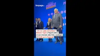 &ldquo;Chi non salta comunista &egrave;&rdquo;: Tajani a Napoli salta al coro intonato dalla folla a sostegno di Ciriel
