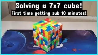 Solving a 7x7 Cube in sub 10 minutes for the first time!