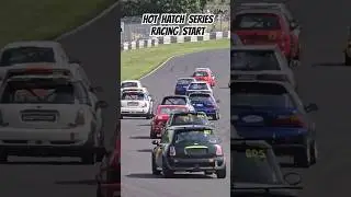 Hot Hatch Series Race start at Castle Combe Circuit #hothatch #hothatchback #castlecombecircuit