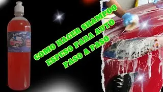 Como Hacer Shampoo Para Auto Espeso Paso a Paso para vender