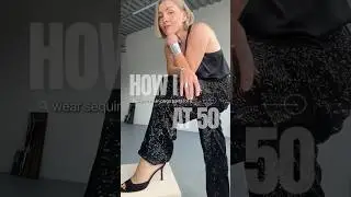 How I wear sequin cargo pants for a night out at 50 #styleafter50