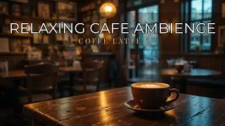 Rainy Day Coffee Shop Ambience ☕ Cozy Cafe Interior, Warm Lighting & Relaxing Mood