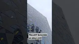 #skyscraper building in #oslo #norway #travelvlog  #work #travel #onsite #india #indian