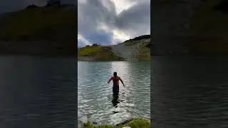 German&rsquo;s dip in Russet Lake 💦 ⛺️ 🏔                              Whistler, BC, Canada 28 Aug 2021