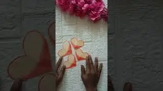 easy paper folding wall decor craft #papercraft #paperfolding #craft #walldecor #shortsfeed #shorts
