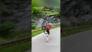 Cyclist Picks Up Bike and Runs &mdash; The Real Reason Will Surprise You!