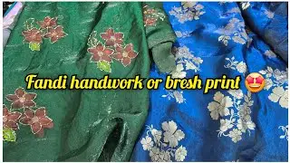 Fandi silk handwork and brush print 🤩☎️8168101368