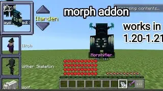 morph  addon Minecraft bedrock 1.21