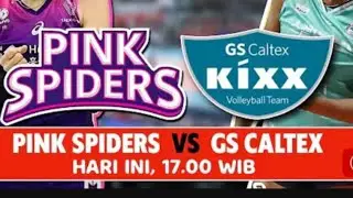 LIVE KOREA WOMEN VOLLEY BALL. PINK SPIDERS VS GS CALTEX