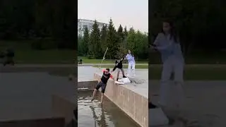 blind man falling in water 🥺🤯 - social experiments #shorts #short #youtubeshorts #socialexperiment