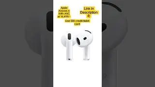 🎧✨Apple AirPods 4 with ANC, Spatial Audio & H2 Chip - now at ₹14,499!💳Extra discount with SBI cards!