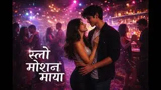 Slomo Motion Maya 💙 | Nepali Hindi Mix Romantic Song | AI Love Song | Slow Motion Vibes
