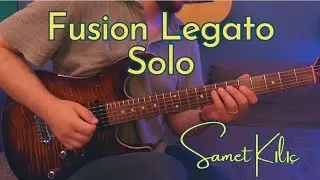Fusion guitar legato solo phrase