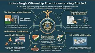 Article 9 of Indian Constitution | Persons Voluntarily Acquiring Citizenship of a Foreign State