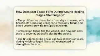 How Does Scar Tissue Form During Wound Healing Stages After Surgery? - After Surgery Clarity