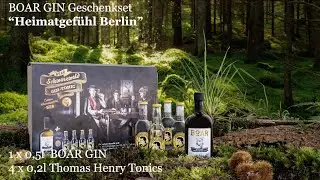 BOAR Gin&reg; Schwarzwald Gin + Berliner Tonic im exklusiven Geschenkset &ndash; Edition Heimatgef&uuml;hl &ndash; BERLIN