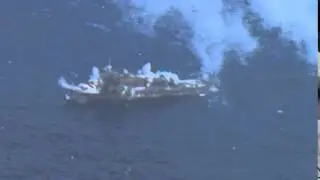 Footage from the Sink Exercise (SINKEX) of ex-USS Ogden (LPD 5)