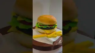 realistic cakes #burger #cake #love #realistic #realisticcake #fondant