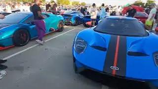supercars at cars and cafe texas #sportscar #trending #lamborghinni #ford