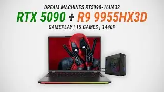 GeForce RTX 5090 Laptop (175W) + Ryzen 9 9955HX3D:  Test in 15 games at 1440p