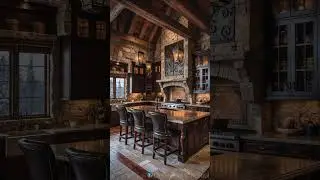 Winter Kitchen Dreams: A Cozy Stone Cabin Escape