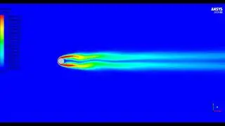 ANSYS Fluent CFD Tutorial - Flow Over a Cylinder - Von Karman Animation