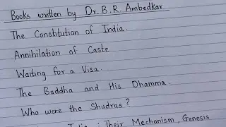 Some Books written by Dr. Babasaheb Ambedkar | Dr. B. R. Ambedkar Jayanti | Learn with Khushi