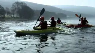 kayaking sit on tops coniston water lake district adventures
