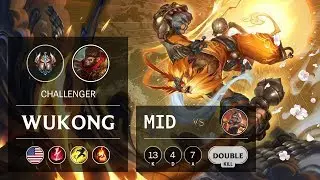 Wukong Mid vs Qiyana - NA Challenger Patch 9.14