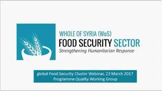 Webinar: Whole of Syria Outcome Monitoring Initiative