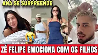Ana Castela foi surpreendida e Zé Felipe se emociona com chegada. 