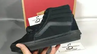 Review vans sk8 hi full black prem DT