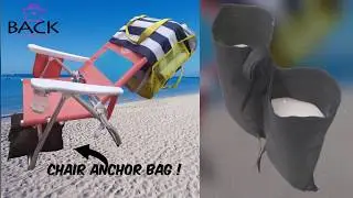 Beach Chair Sand Anchor Bag By  Back Chair Bag