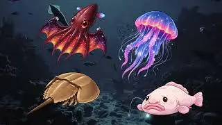 10 удивительных глубоководных животных для детей | Существа со дна океана | Интересные факты