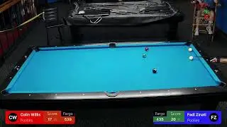MBM Billiards Production Live Stream of Fadi Zinati vs Colin Willis