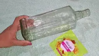 Bottle Art With Clay | Waste Material Craft Series Diy 3 | #bottleart #clayart #diy #thecrafthouse