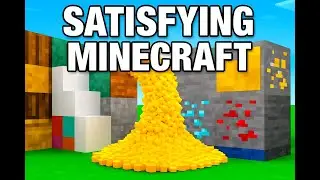 Satisfying minecraft (this is why you should use ore harvester)