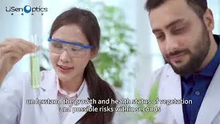 A handheld field spectrometer makes on-site diagnosis, instantly revealing vegetation health.