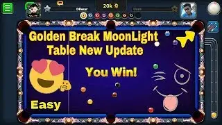 Best Golden Break MoonLight Table New Update - Winning In 1 Shot | DID I Discover This Brake?