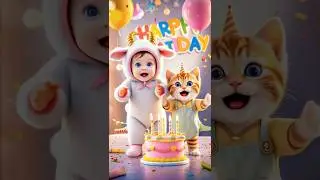 Happy Birthday Cat Song - Happy Birthday To You #cat #cutecat #happybirthday #catsinging