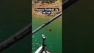 My Current Finesse Football Jig Setup! SUBSCRIBE & give #bassunionjigs a try! #bassunion #shorts