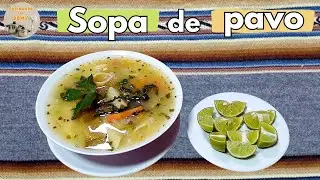 ¡COMO HACER SOPA DE PAVO🍗🥣MUY FÁCIL Y DELICIOSO! | COCINANDO CON DOMY