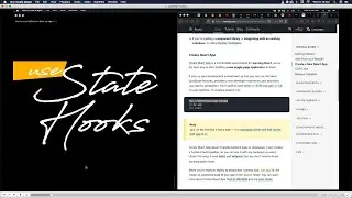 React | React Hooks | useState for state management.