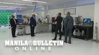 Trump tours a pharmaceutical manufacturing facility in North Carolina