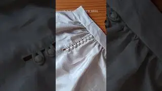 Sleeve Design with loops & pearls cutting #shorts #sewing #viral #trending #sleevedesign