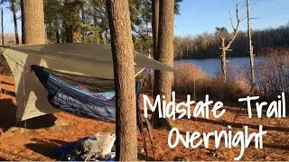 Backpacking 1 Night on the Midstate Trail Muddy Pond Shelter