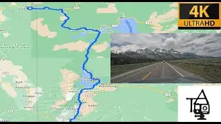 Jackson, WY to Yellowstone National Park in 4K