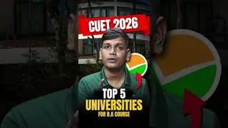 Top 5 Universities For B.A Course In CUET 2026 #hindimedium #learnandshare #cuet